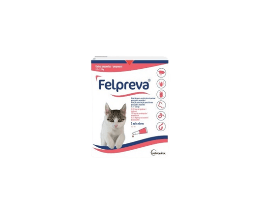 Felpreva Gatos Parásitos Interno y Externos 3 Meses - Tu Antiparasitario Veterinario