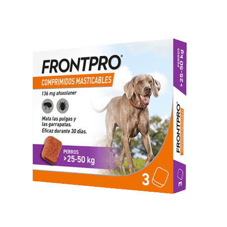 Frontpro Comprimidos Perro (3 Comprimidos) - Tu Antiparasitario Veterinario