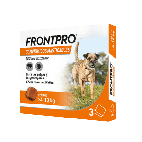 Frontpro Comprimidos Perro (3 Comprimidos) - Tu Antiparasitario Veterinario