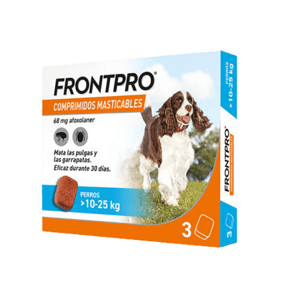 Frontpro Comprimidos Perro (3 Comprimidos) - Tu Antiparasitario Veterinario