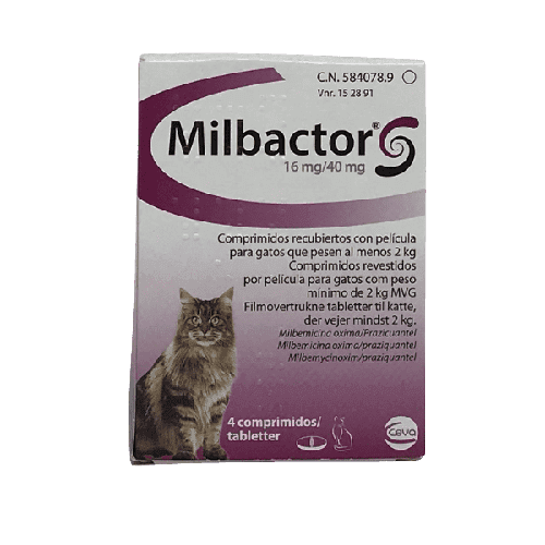 Milbactor Gatos Antiparasitario - Tu Antiparasitario Veterinario