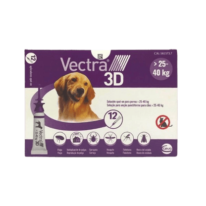 Vectra 3D Pipetas Antiparasitarias para Perro - Tu Antiparasitario Veterinario