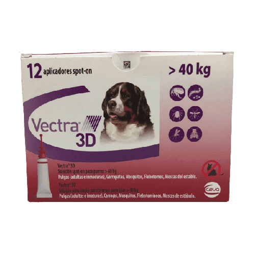 Vectra 3D Pipetas Antiparasitarias para Perro - Tu Antiparasitario Veterinario