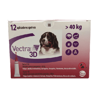 Vectra 3D Pipetas Antiparasitarias para Perro - Tu Antiparasitario Veterinario