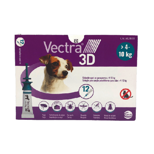 Vectra 3D Pipetas Antiparasitarias para Perro - Tu Antiparasitario Veterinario